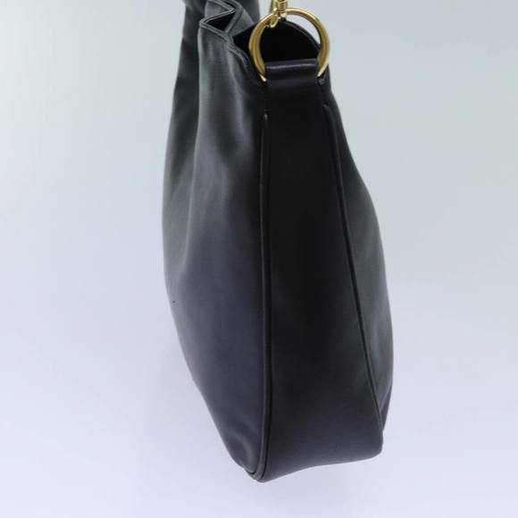 GUCCI Bamboo Shoulder Bag Leather 2way Black Auth 70623 - Picture 3 of 16